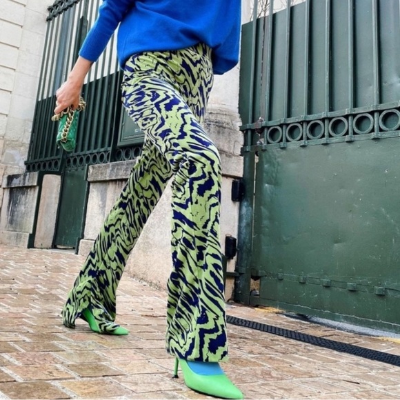 Zara Velvet Flare Pant - Picture 2 of 2